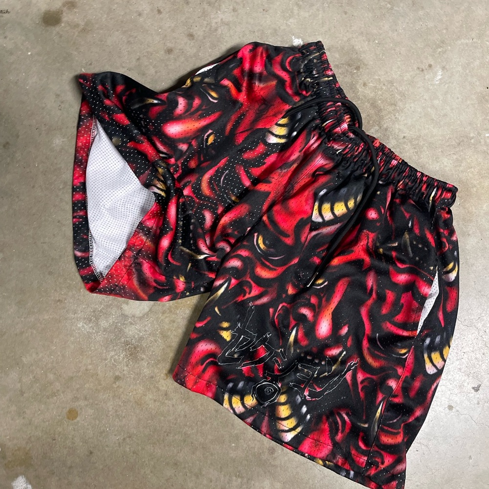 Section 8 Hannya demon mask shorts size medium